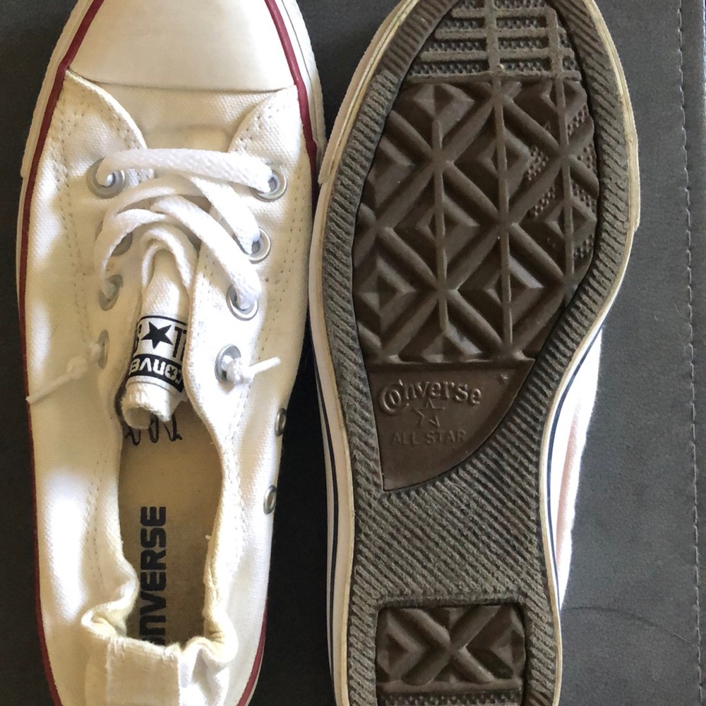 WORN ONCE White Converse Sneakers